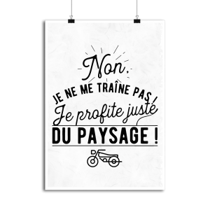 Affiche je ne me traine pas Affiche je ne me traine pas