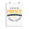 Affiche je ne suis pas parfaite