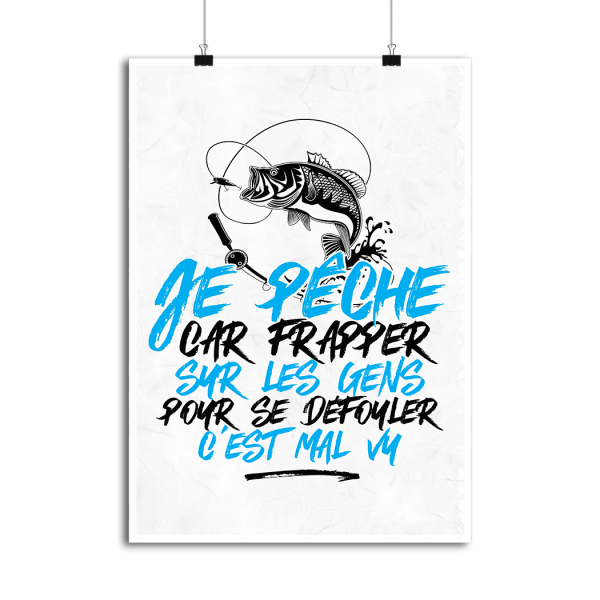 Affiche je peche pour me defouler