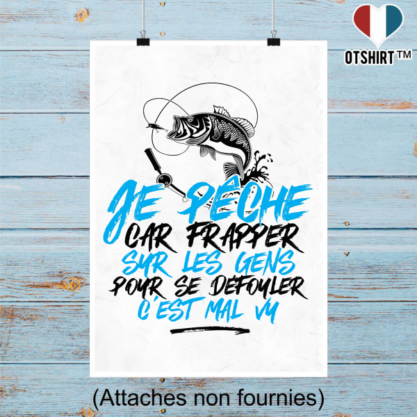 Affiche je peche pour me defouler