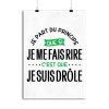 Affiche je suis drole
