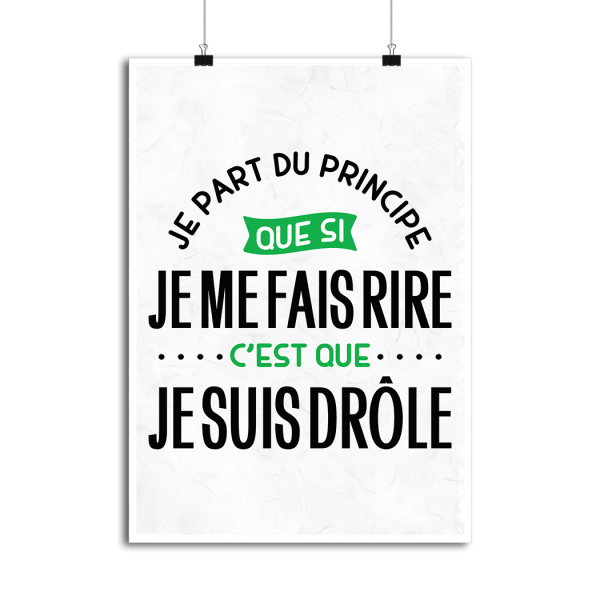 Affiche je suis drole