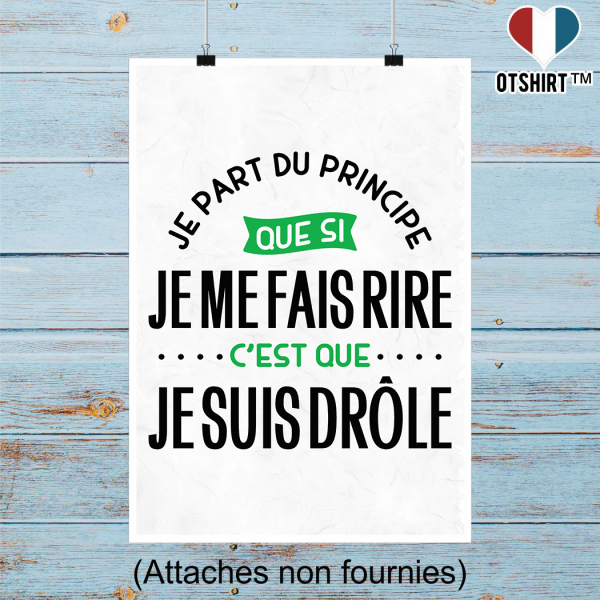 Affiche je suis drole