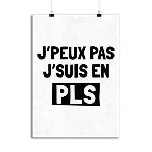 Affiche je suis en pls Affiche je suis en pls