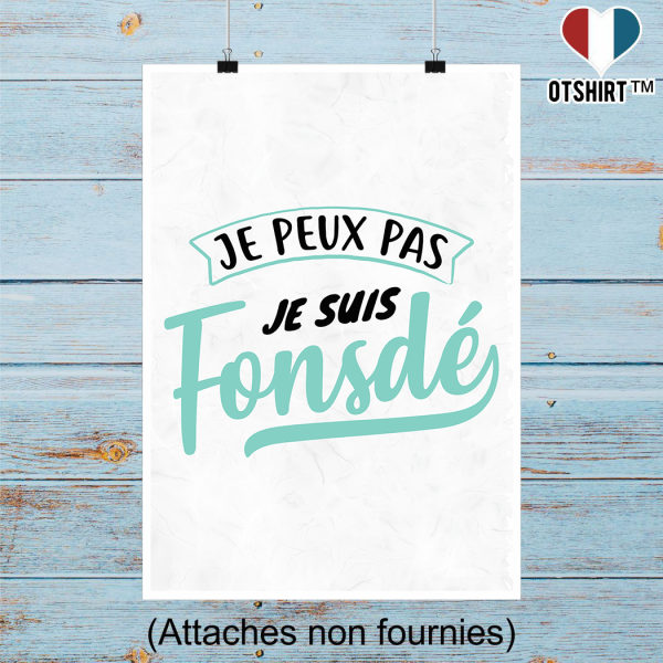 Affiche je suis fonsde