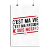 Affiche je suis motard
