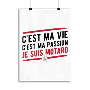 Affiche je suis motard Affiche je suis motard