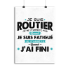 Affiche je suis routier