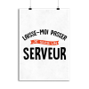 Affiche je suis serveur