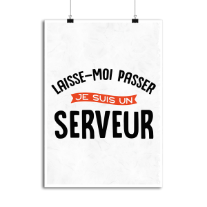 Affiche je suis serveur Affiche je suis serveur