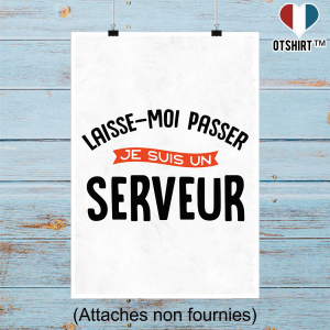 Affiche je suis serveur