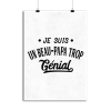 Affiche je suis un beau-papa trop genial