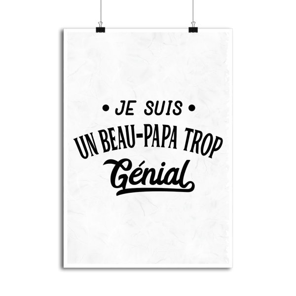 Affiche je suis un beau-papa trop genial