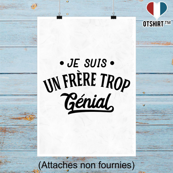 Affiche je suis un frere trop genial