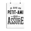 Affiche je suis un petit-ami qui assure