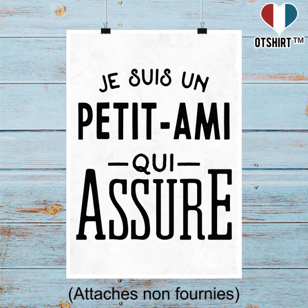 Affiche je suis un petit-ami qui assure