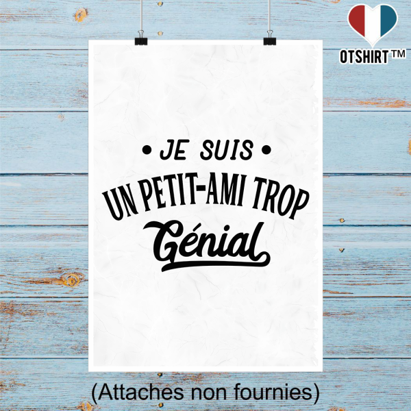 Affiche je suis un petit-ami trop genial