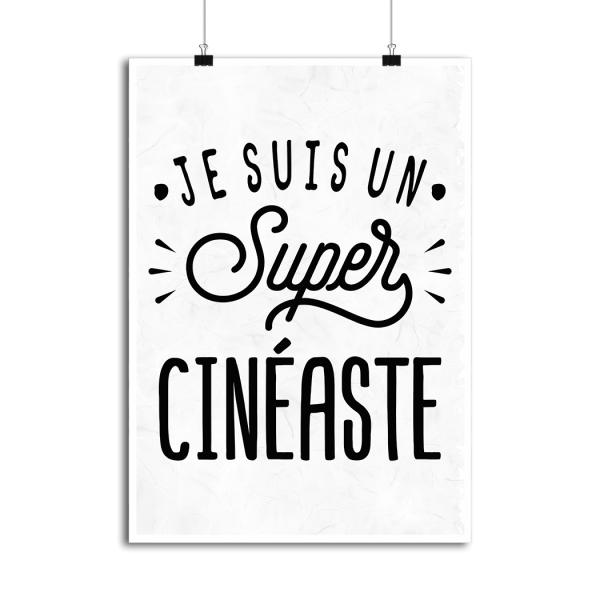 Affiche je suis un super cineaste