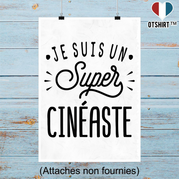 Affiche je suis un super cineaste