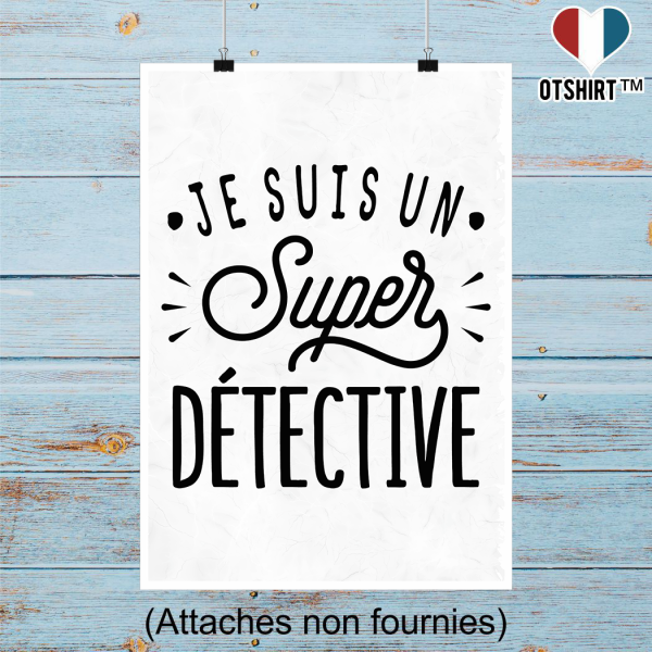 Affiche je suis un super detective