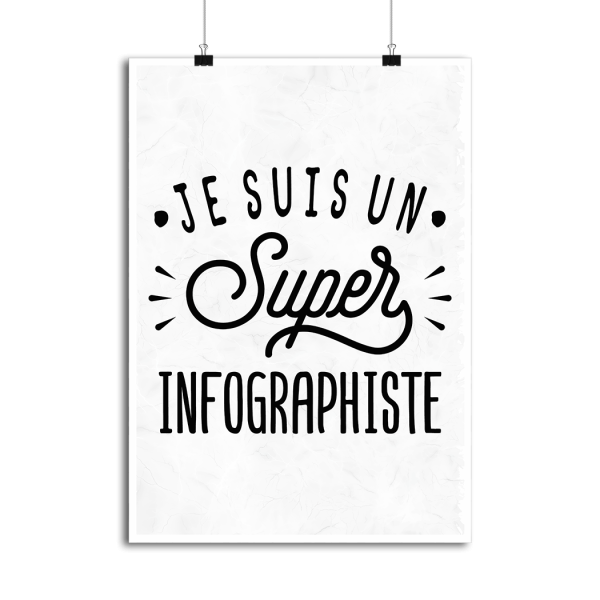 Affiche je suis un super infographiste