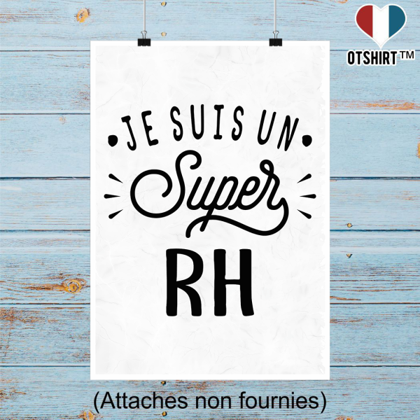 Affiche je suis un super rh