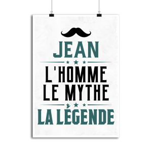 Affiche jean l_homme le mythe la legende Affiche jean l_homme le mythe la legende