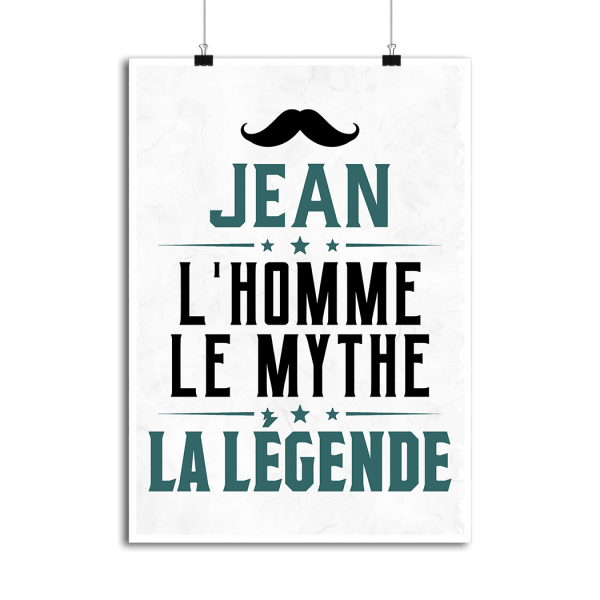 Affiche jean l_homme le mythe la legende