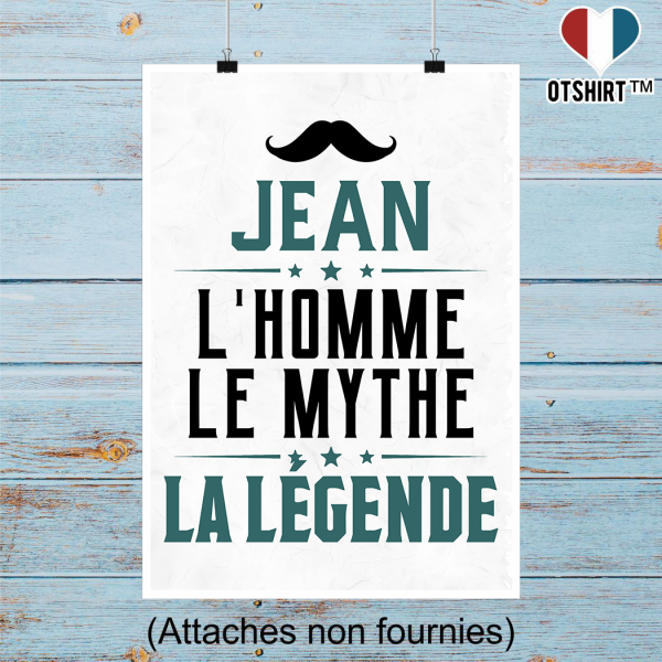 Affiche jean l_homme le mythe la legende