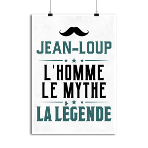 Affiche jean-loup l_homme le mythe la legende Affiche jean-loup l_homme le mythe la legende
