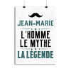 Affiche jean-marie l_homme le mythe la legende