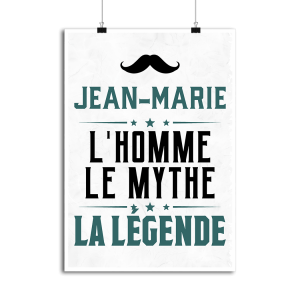 Affiche jean-marie l_homme le mythe la legende Affiche jean-marie l_homme le mythe la legende
