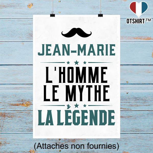 Affiche jean-marie l_homme le mythe la legende