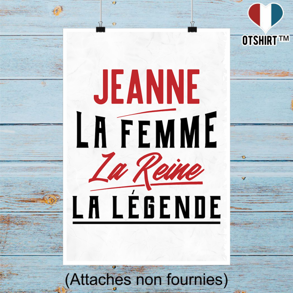 Affiche jeanne la femme la reine la legende