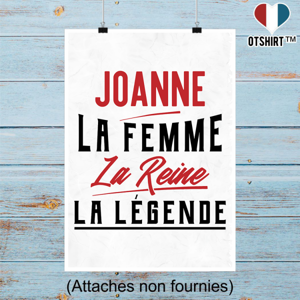 Affiche joanne la femme la reine la legende