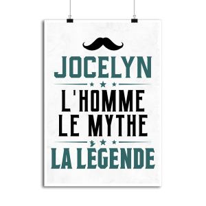 Affiche jocelyn l_homme le mythe la legende Affiche jocelyn l_homme le mythe la legende