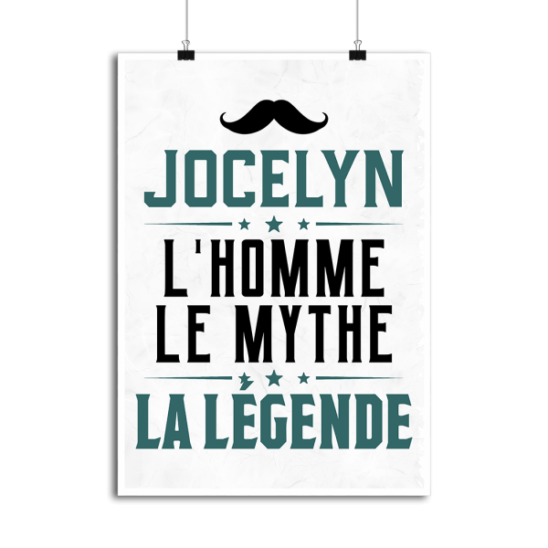 Affiche jocelyn l_homme le mythe la legende