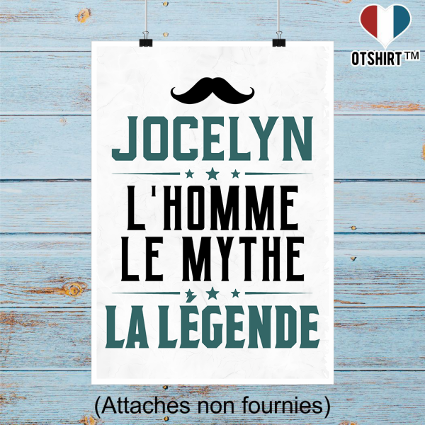 Affiche jocelyn l_homme le mythe la legende