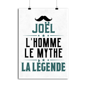 Affiche joel l_homme le mythe la legende Affiche joel l_homme le mythe la legende