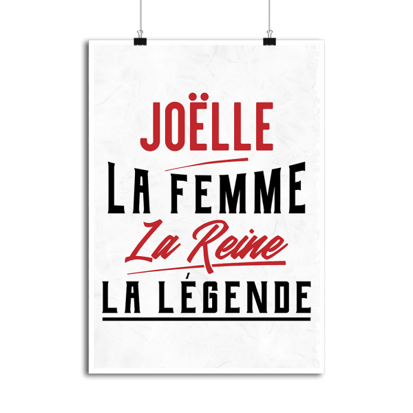 Affiche joelle la femme la reine la legende