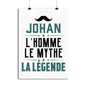 Affiche johan l_homme le mythe la legende Affiche johan l_homme le mythe la legende