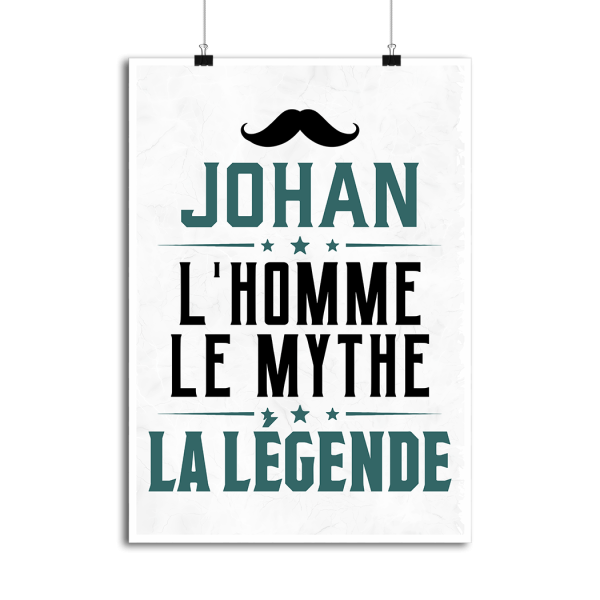 Affiche johan l_homme le mythe la legende