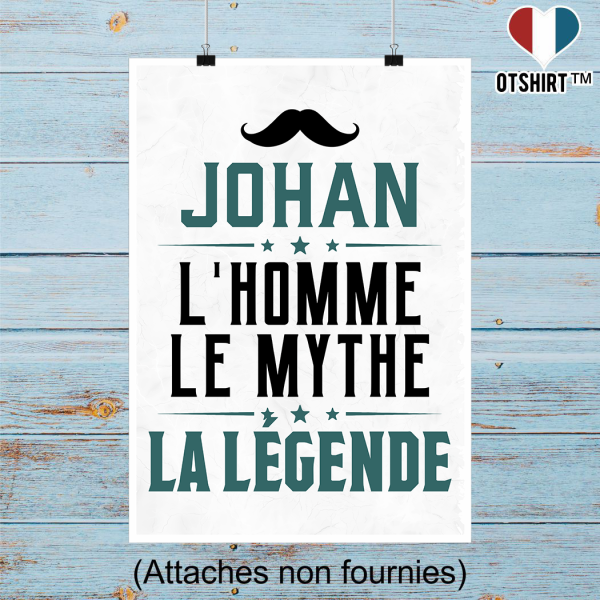 Affiche johan l_homme le mythe la legende