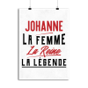 Affiche johanne la femme la reine la legende