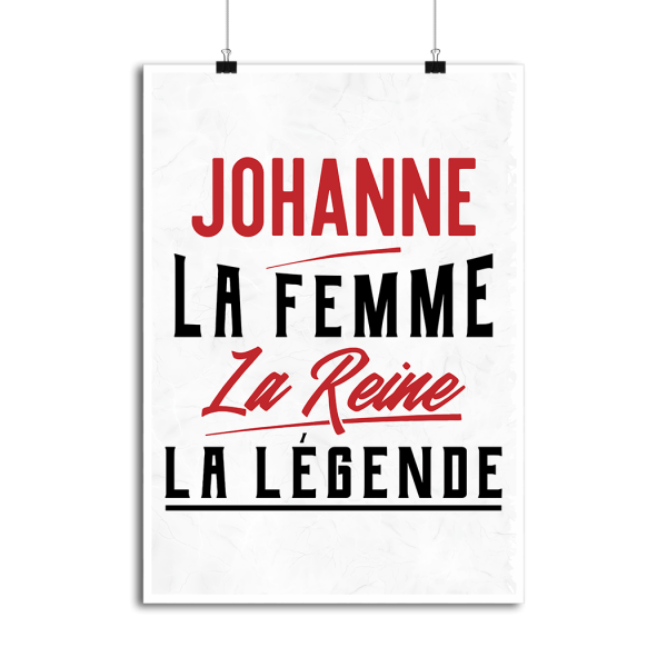 Affiche johanne la femme la reine la legende