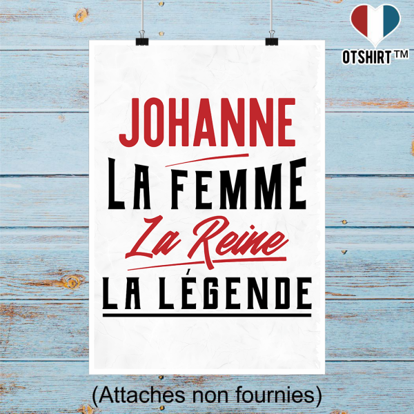 Affiche johanne la femme la reine la legende