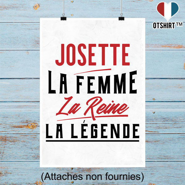 Affiche josette la femme la reine la legende