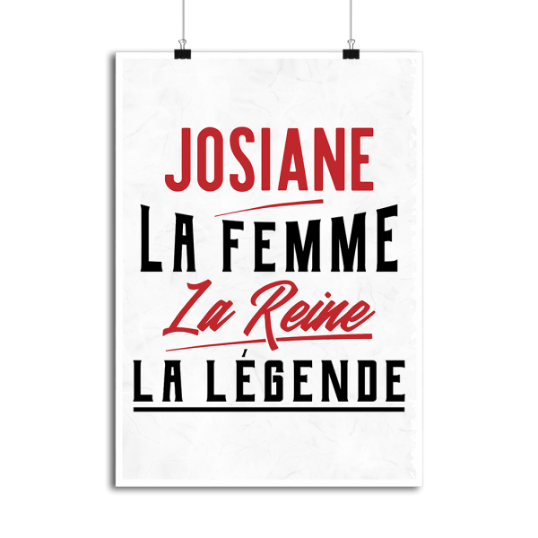 Affiche josiane la femme la reine la legende