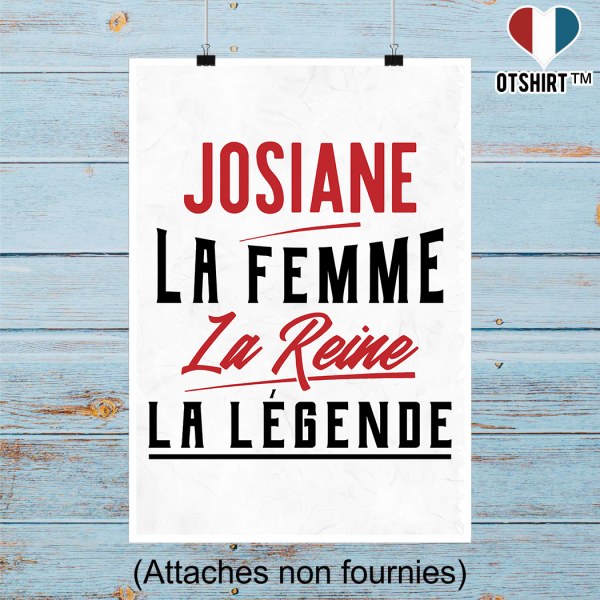 Affiche josiane la femme la reine la legende