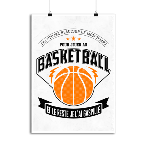Affiche jouer au basketball Affiche jouer au basketball